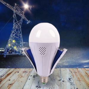 หลอดไฟฉุกเฉิน LED แบบชาร์จไฟได้ E27 B22 สำหรับใช้ภายในและภายนอกอาคาร หลอดพลาสติกสำหรับตั้งแคมป์ ให้แสงสว่างสูง - Product Image 3