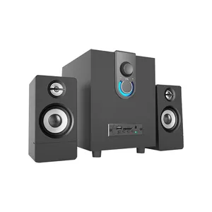 Diş Subwoofer mavi diş ses kartı Usb bilgisayar masaüstü bilgisayar hoparlörleri 2.1 ahşap multimedya aktif bilgisayar hoparlör