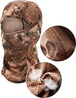 Cagoule de moto intégrale camouflage respirante imperméable unisexe pour l'extérieur et la protection solaire