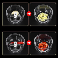 Hachoir Électronique pour Légumes, Mini Robot Culinaire Électronique, Accessoires de Cuisine, Hachoir à Légumes et Salades, Râpes à Fruits