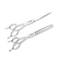 Ciseaux de coiffure professionnels de 7 pouces en acier inoxydable à haute teneur en carbone, ciseaux de barbier avec lames ultra-affûtées