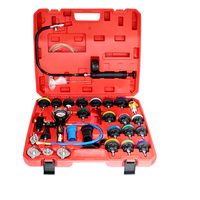 Détecteur de système de refroidissement principal et kit de température de testeur de pression de radiateur 34pcs 28pcs et 14psc outil de test de voiture en plastique