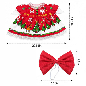 Traje de Ganso Navideño para Porche, Vestido con Estampado de Copos de Nieve para Estatua de 23 Pulgadas, Decoración Festiva para el Hogar, Disfraz de Ganso para Porche - Product Image 4