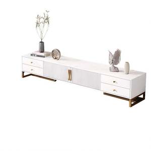 Современный дизайн настенный шкаф для телевизора со светодиодным светом деревянная подставка для телевизора 85-дюймовая роскошная мебель для дома и гостиной - Product Image 4