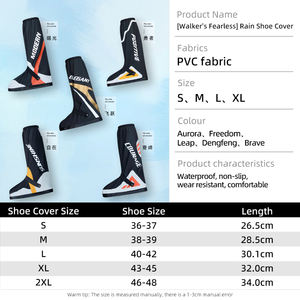 חם מכירה יוניסקס קל משקל pvc גשם אתחול ללא החלקה החלקה החלקה החלקה החלקה החלקה החלקה על אופניים - Product Image 3