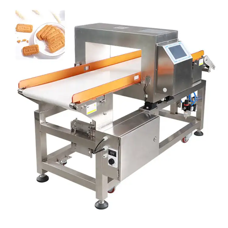 Touch Screen Food Detector de Metales-Profesional Automatic Metal Detector for Food Processing Industry