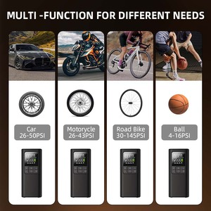 Xách tay Mini USB sạc máy bơm không khí Độ chính xác cao kỹ thuật số cảm biến áp suất được xây dựng trong Led đèn pin ABS cho lốp bơm phồng - Product Image 3
