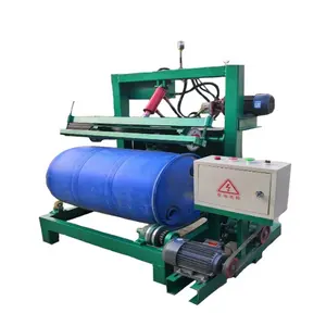 5.2Kw Quick shear chemical plastic barrel Oil drum recycling plant Rolling shear machine