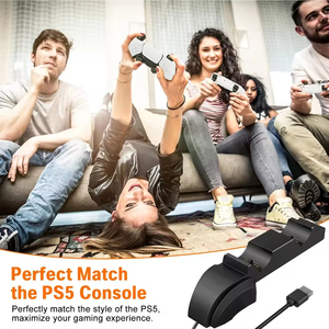 INNOASIA Fast Charging Station for <b>Controller</b> Dual Charging Dock with Contact Pins and LED Display Screen - Product Image 5