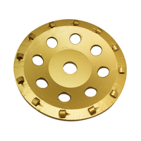 Meule diamantée Pcd 7 "tasse meule pour pierre abrasive d'enlèvement de revêtement époxy lapidaire