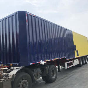 Semirremolque de 3 Ejes con Caja Cerrada para Transporte de Carga, Lona de PVC Deslizante, 45 Pies/40 Pies, con Cortinas Laterales - Product Image 6