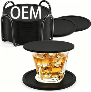 Sous-verres en silicone personnalisés, durables et résistants à la chaleur, pour la maison, la cuisine, les boissons, le café, isolation thermique - Product Image 1