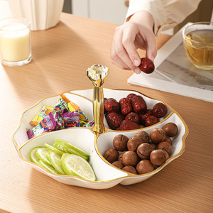 Plateaux de snacks, fruits secs et pâtisseries fabriqués en usine ; boîtes de rangement pour noix et graines de melon pour salon et maison ; transfrontalier - Product Image 4