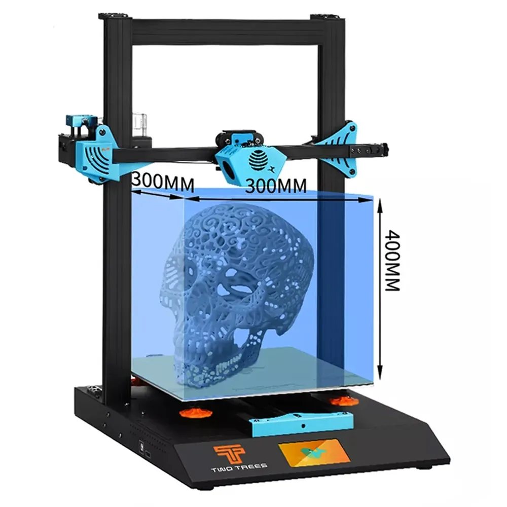 Twotrees Fdm 3d máquinas de impressora i3 estrutura Metal frame Tamanho grande diy digital 3D impressão PLA filamento imprimante 3d para brinquedo