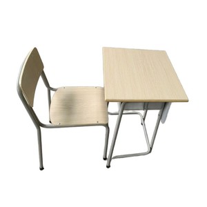 Ensemble bureau et chaise d'écolier 60x50x76 cm en métal, design minimaliste durable pour utilisation en classe - Product Image 5