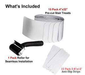 Marches d'escalier antidérapantes adhésives, sécurité, salle de bain, imperméables, vente en gros, bande antidérapante en caoutchouc PEVA, <span class=keywords><strong>grip</strong></span> pour scooter, transparente - Product Image 6