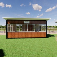 Maison Modulaire Préfabriquée Moderne en Conteneur, Structure Isolée en Kit, Préfabriquée, Anti-Sismique, pour Snack-bar, Mini-Marché