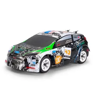 WLtoys-Mini coche de carreras todoterreno de alta velocidad K989, vehículo eléctrico de Control remoto de 2,4G, tracción de cuatro ruedas, relación de 1/28