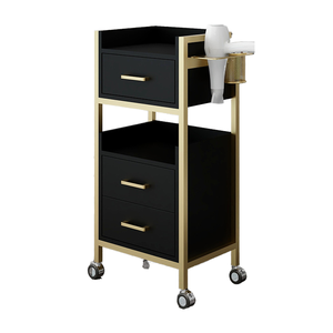 Estaciones de Salón Portátiles Modernas K, Muebles de Barbería, Carrito de Peluquería, Gabinete Multifuncional con Estantes para Herramientas, Sala de Estar - Product Image 2