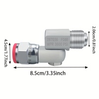 Pulvérisateur de peinture sans air 287036 avec joint pivotant à 180° °   Adaptateur universel rotatif 3600 PSI pour pistolet de pulvérisation sans air