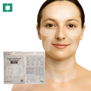 Patchs anti-rides réutilisables en silicone de qualité médicale non absorbants, autocollants de beauté anti-âge pour le visage à haute élasticité - Product Image 3