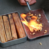 Kit de survie en camping avec allume-feu en ferrocérium et tuyau de soufflage pour le bushcraft