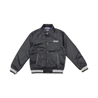 Veste de baseball avec logo personnalisé pour hommes, col montant, doublure matelassée en polyester, broderie, hiver, vente en gros OEM/ODM pour commande en gros