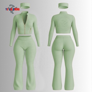 Survêtement 3 Pièces Fille - Veste à Capuche Zippée, T-shirt Manches Longues, Pantalon Jogging, Tenue Décontractée