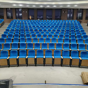 Sillas de Cine Plegables de Diseño Moderno para Mayoristas, Muebles Escolares y de Teatro, Patas Metálicas, Cojines de Tela y Esponja, Cómodas para el Hogar - Product Image 2