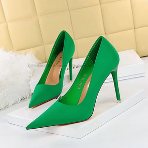 Zapatos de Tacón Alto Rojos con Punta en Pico para Mujer, Stilettos Sexys, Zapatos de Vestir Elegantes para Dama, Ideales para Bodas y Fiestas, Nuevos - Product Image 4