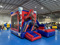 Casa Inflable Saltarina de Hombre Héroe Araña Castillo Hinchable con Tobogán para Jardín Exterior y Patio Trasero en Venta