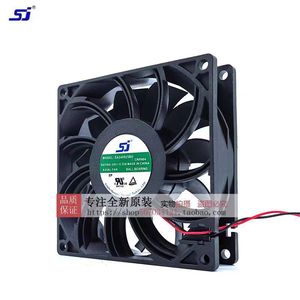 พัดลมแบบใบพัดแกน Sj ขนาด 90 มม. 24V 0.55A พัดลมระบายความร้อนอินเวอร์เตอร์ ใบพัดพลาสติก ติดตั้งแบบท่อ - Product Image 4