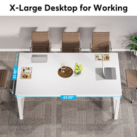 Meubles de bureau Tribesigns Bureau Design moderne Table de réunion Conférence