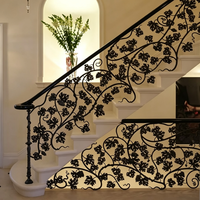 Rampe d'escalier moderne en fer forgé sur mesure, garde-corps pour escalier en colimaçon, clôture de balcon, directement de l'usine