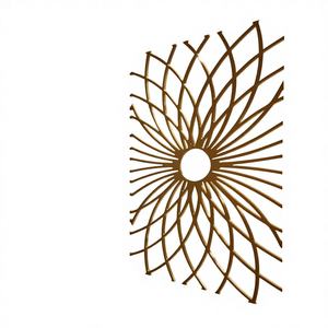 Oferta Especial: Lámina Perforada de Acero Inoxidable 304 con Corte Láser, Estilo Art Deco, para Mampara de Seguridad y Separador de Ambientes, Acabado Cepillado, Fácil Instalación - Product Image 4