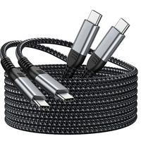 Cable USB-C a USB-C, Cable de Carga Rápida de 240W 5A, Cable Trenzado de Nailon Personalizado de Fábrica, 1m 2m 3m, PD3.1 EPR, Cargador USBC a USBC