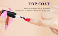 FZANEST HEMA TPO Free High Durability Strong Top and Base Coat Shiny Crystal NO Wipe High Shine Power Chrome Top Gel Finish