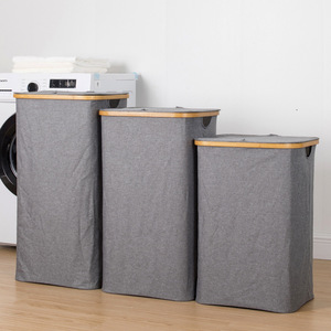 Collapsible <b>Laundry</b> Basket Oxford Fabric Foldable With Lid Rectangle Clothing Organizer Large Medium Small Size - Product Image 1
