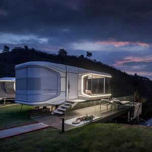 कंटेनर कार्यालय अच्छा भूकंपीय प्रदर्शन पुनः प्रयोज्य आसान परिवहन आधुनिक सेब केबिन के साथ प्रीफैब घर कार्यालय - Product Image 1