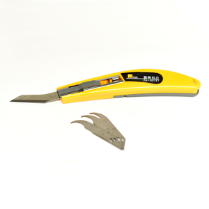 Cuchillo de hoja de gancho de seguridad retráctil para corte acrílico Acero de alto carbono duradero - Product Image 6