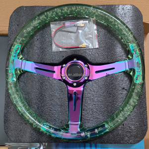 Universal 14 pulgadas 10 colores acrílico Car Tuning Parts Racing Drifting volante - Product Image 3