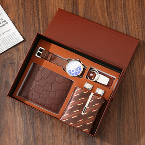 Set de Regalo Empresarial <span class=keywords><strong>para</strong></span> el Día de San Valentín, Reloj, Gafas de Sol, Cinturón y Cartera <span class=keywords><strong>para</strong></span> Hombre, Set de Regalo de Navidad, Set de Reloj de Cuarzo <span class=keywords><strong>para</strong></span> Hombre - Product Image 3