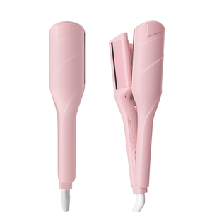 Fer <span class=keywords><strong>à</strong></span> boucler électrique portable français breveté 32 mm <span class=keywords><strong>à</strong></span> chauffage rapide ionique PTC avec affichage LED de la température, double tension, pour usage domestique universel - Product Image 6