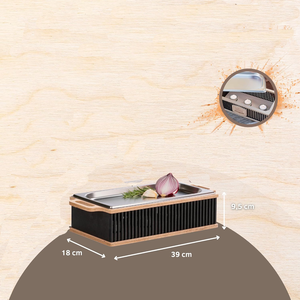 Tinh Tế BBQ Bằng Gỗ Nóng Lên Tấm Khay Charcuterie Tấm Nóng Nướng Cho Cắm Trại Thịt Ấm Hơn Và Nướng Cắt Khối - Product Image 2