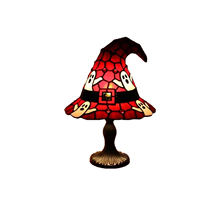 Lampe de table en résine style européen KZR, chapeau de sorcière d'Halloween, lumière nocturne pour adulte