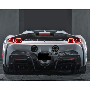 Assetto Fiorano Style Full Exposed Dry Carbon Fiber Style <b>Rear</b> <b>Spoiler</b> For Ferrari SF90 High Quality Part, Factory Supplier - Product Image 5