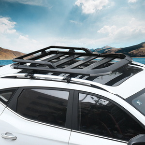 Porte-bagages de toit de qualité supérieure en aluminium + ABS argenté, taille OEM, paniers de toit pour SUV avec une capacité de charge de 100 kg - Product Image 1