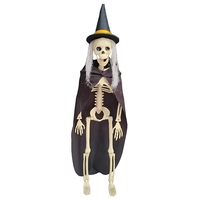 SIPKLR Décoration de squelette de sorcière d'Halloween de 40 cm pour décoration de fête dans une maison hantée, décoration suspendue d'Halloween
