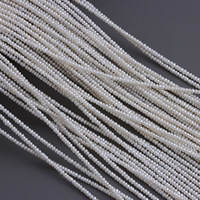 Perles de culture d'eau douce 3A 2-2,5 mm, rondes plates baroques, petites, blanches, à fort lustre, pour la fabrication de bijoux fins