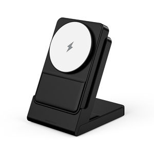 แบตเตอรี่สำรองแบบพกพา 15W ไร้สาย ลิเธียมโพลิเมอร์ 5000mAh พร้อมแท่นชาร์จแม่เหล็ก 2 in 1 - Product Image 5